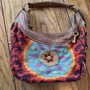 Vintage Fossil 54 Hobo Bag